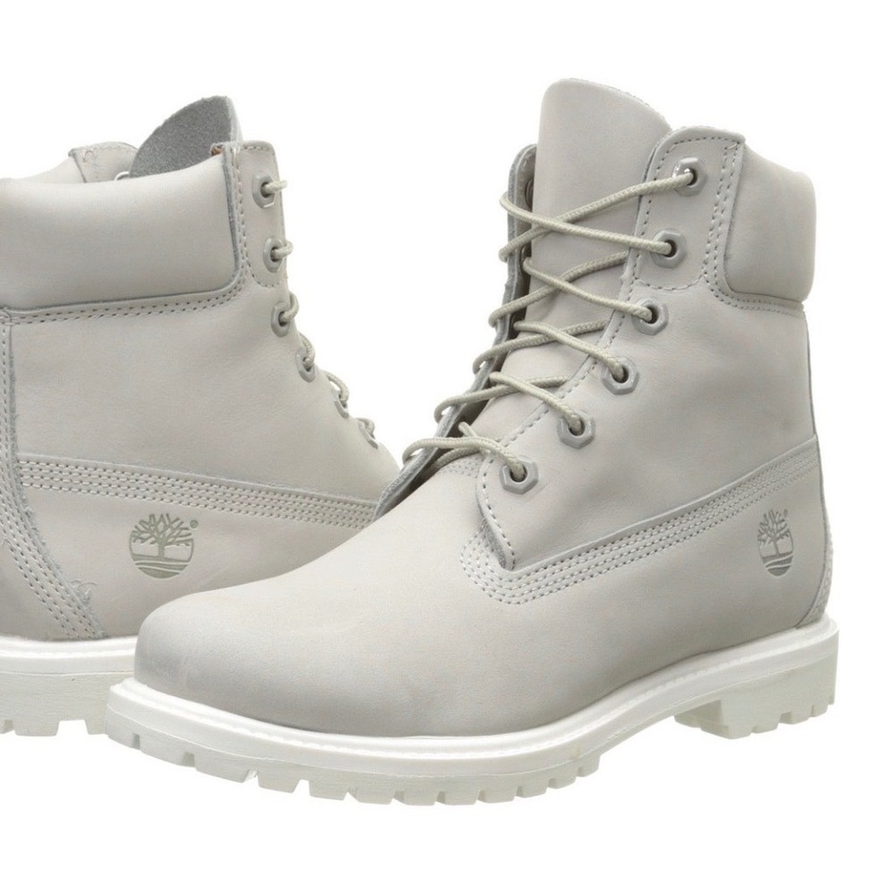 Timberland Waterville Boots Soft Grey Nubuck/ Leather, Lace Up, Lug Sole - Picture 16 of 16